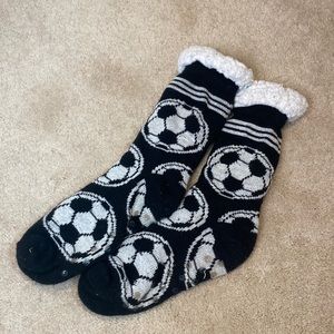 Fuzzy Soccer Socks